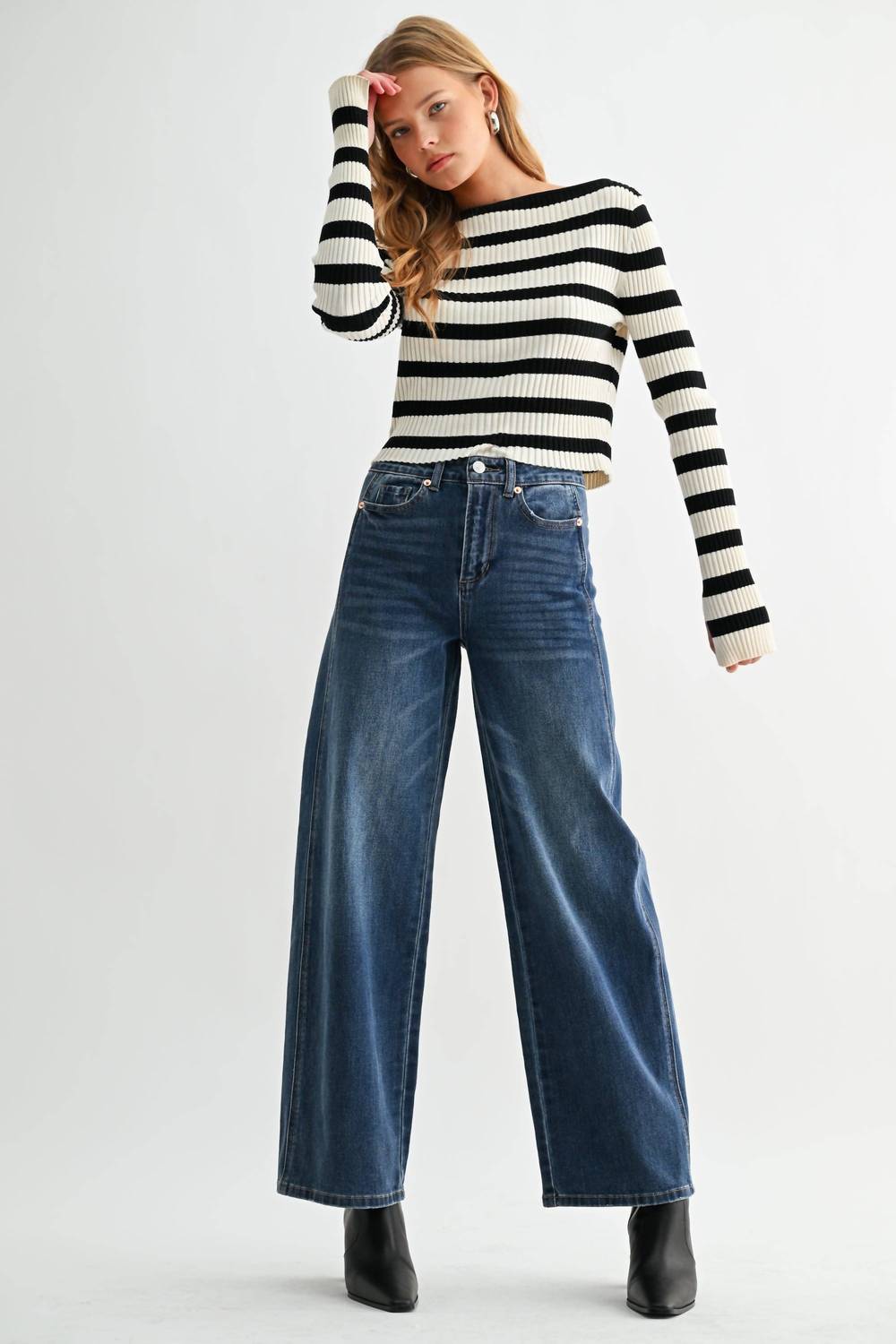 Jemina - High Rise Balloon Denim Pant