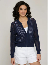 Autumn Cashmere - Mesh Bomber Jacket