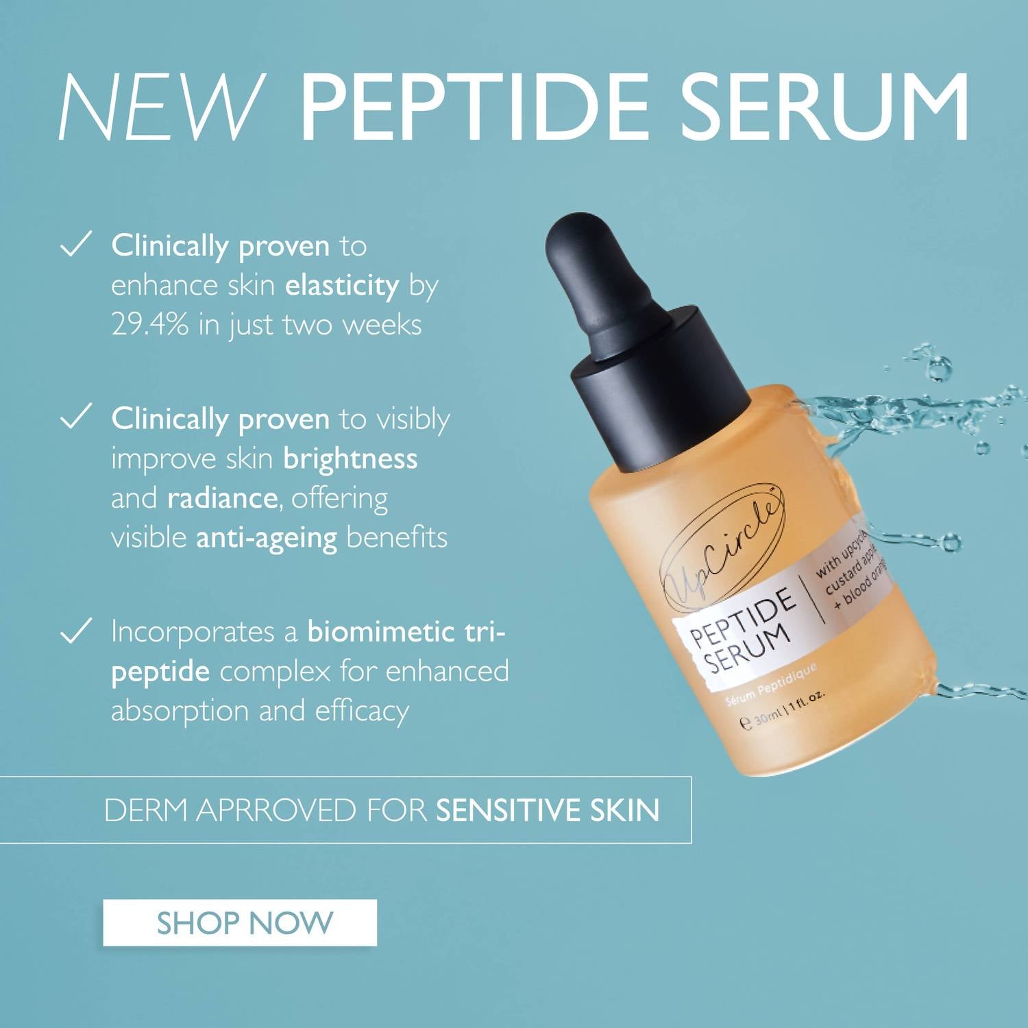 Upcircle - Vegan Anti-aging Collagen Boosting Peptide Serum