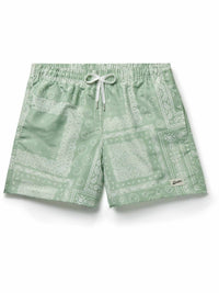 Bather - Paisley Lined Swim Trunks