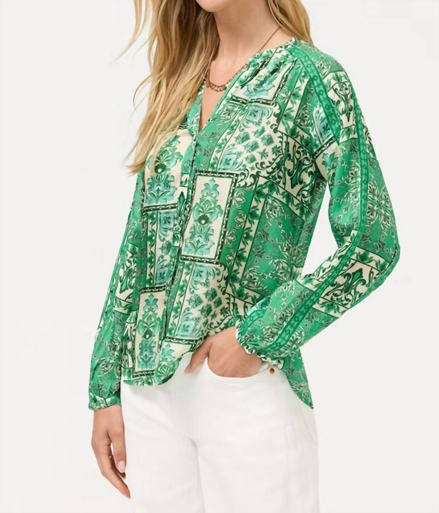 Johnny Was - ELLEN BUTTON UP