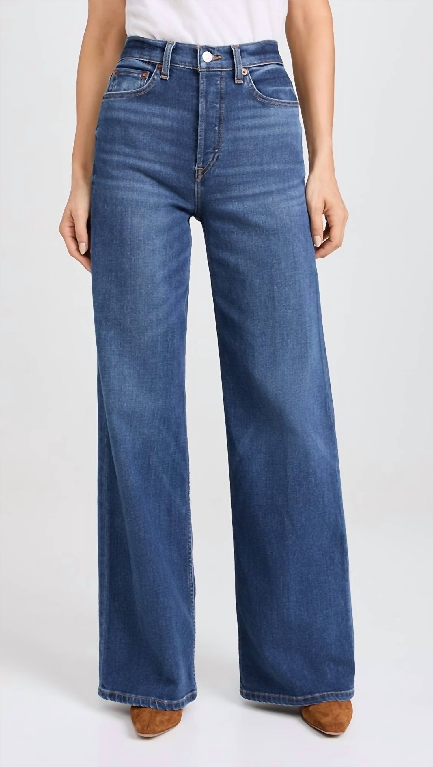 Re/Done - Women's High Rise Wide Leg Jeans