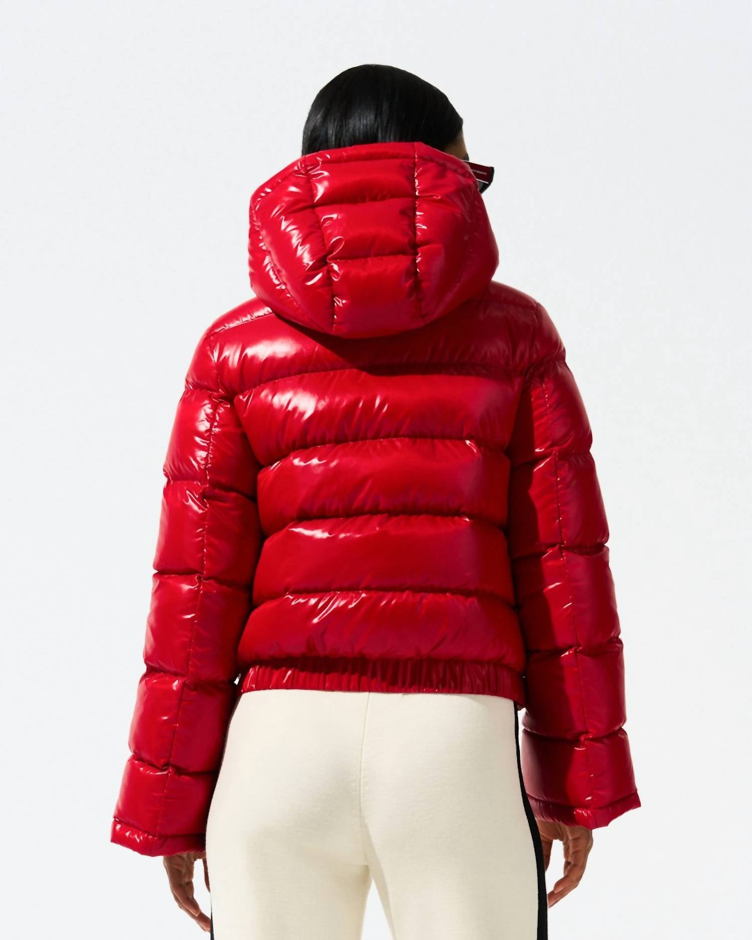 Perfect Moment Polar Flare Ski Jacket in red - women's jacket - alternate view
