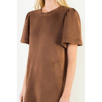 Thml - Suede Short Sleeve Dress