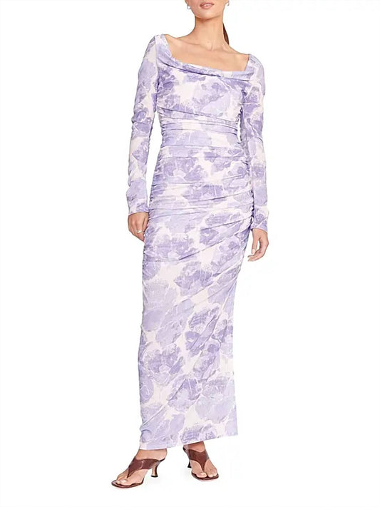 Staud - Solana Floral Ruched Maxi Dress
