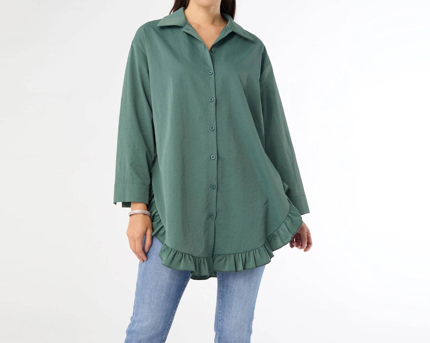 Coco + Carmen - Dominique Tunic Top With Ruffle Bottom