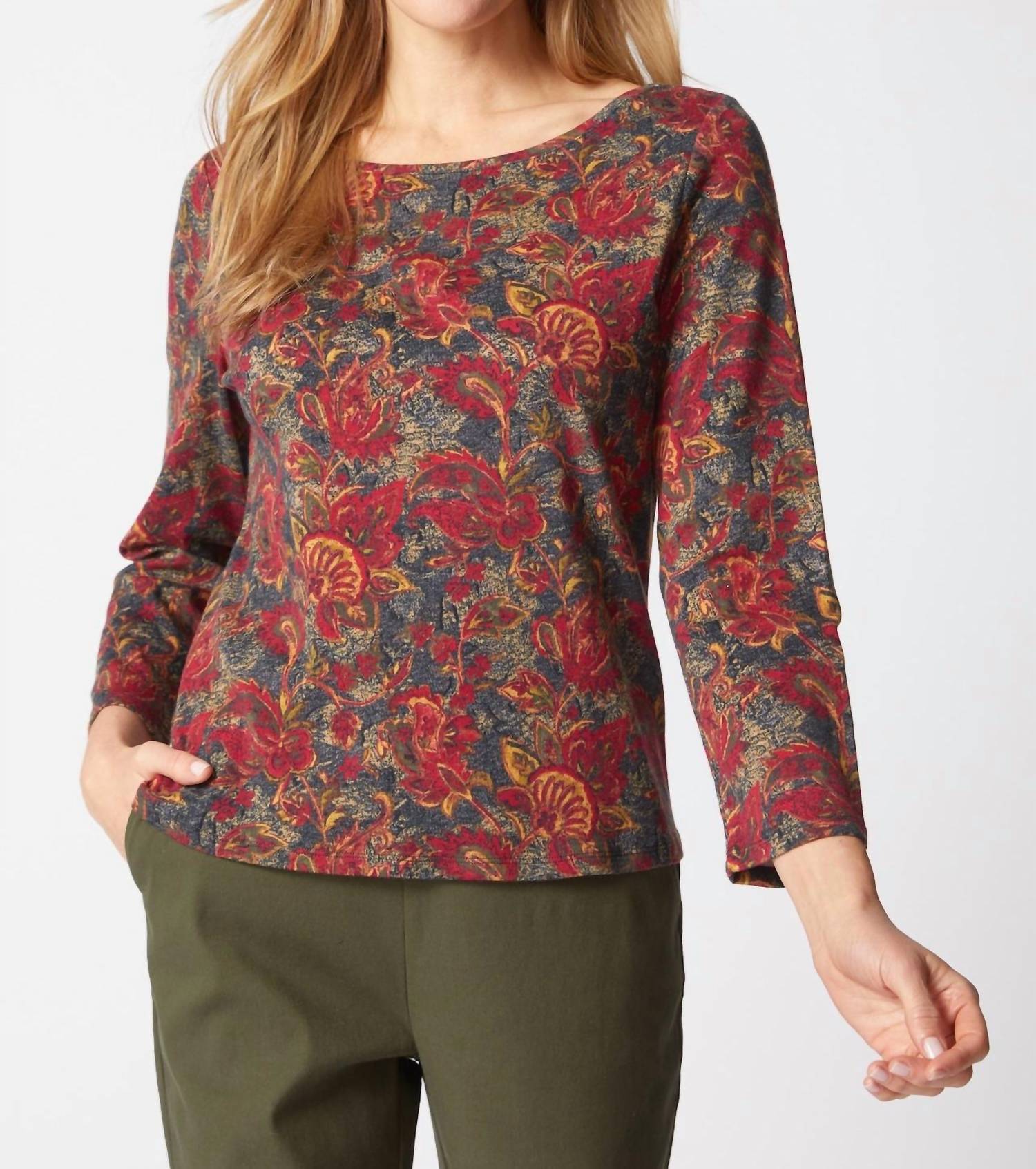 Habitat - Cozy Rib Paisley Everyday Tee