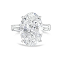 Diana M Jewels - Women's Oval & Baguette Lab-Grown Diamond Ring (5.00 Ct) - Statement
