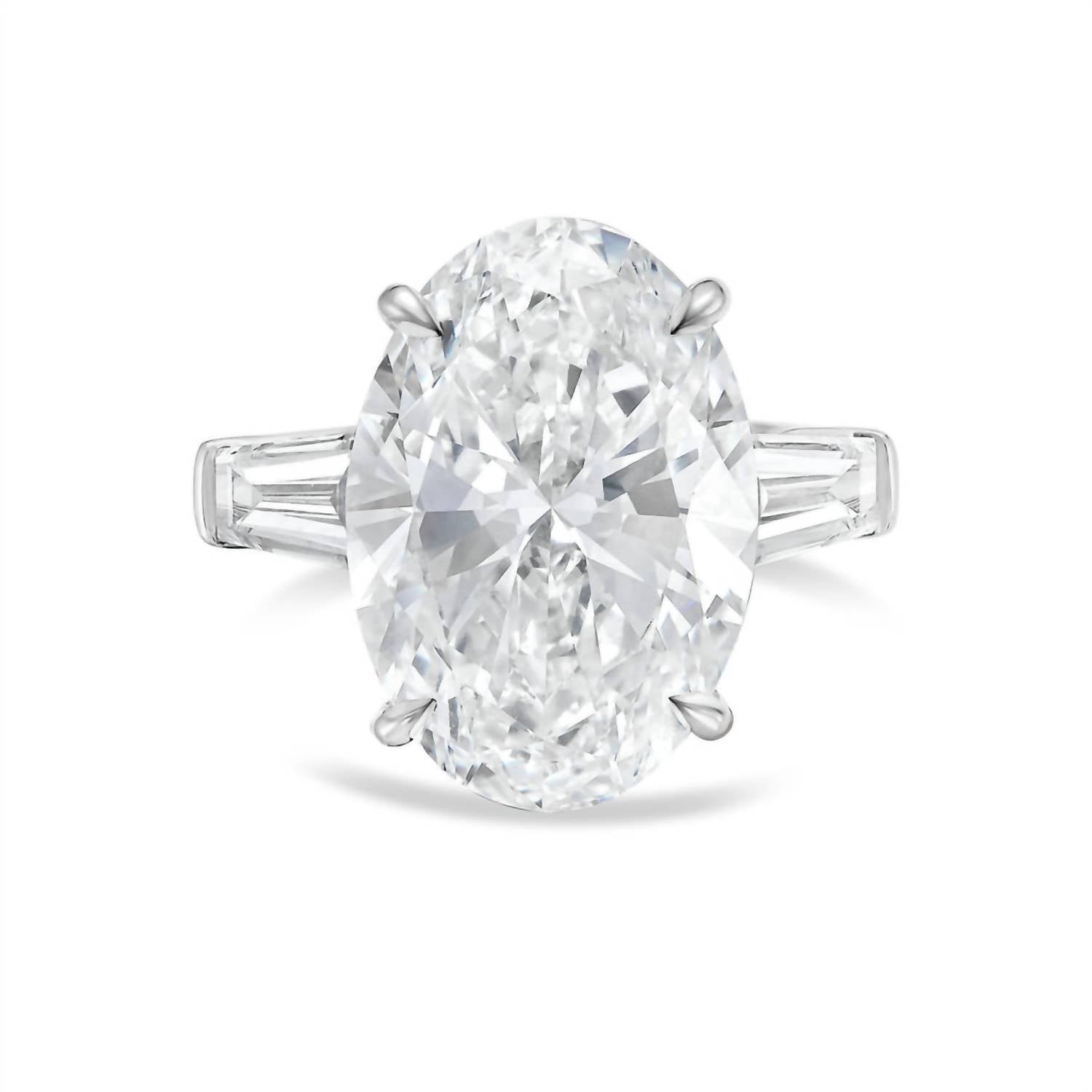 Diana M Jewels - Women's Oval & Baguette Lab-Grown Diamond Ring (5.00 Ct) - Statement