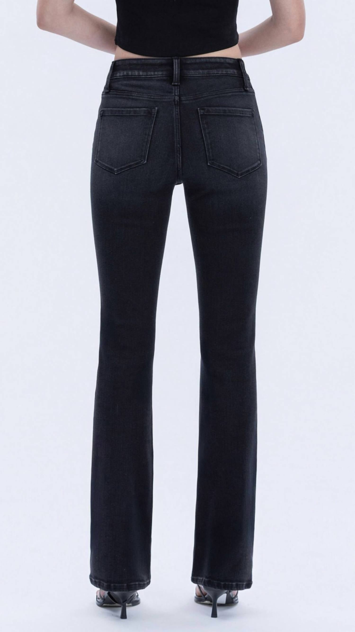 Flying Monkey - High Rise Full Length Slim Bootcut Jeans
