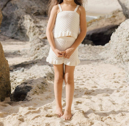 Rylee + Cru - Crochet Tank Top And Short Set