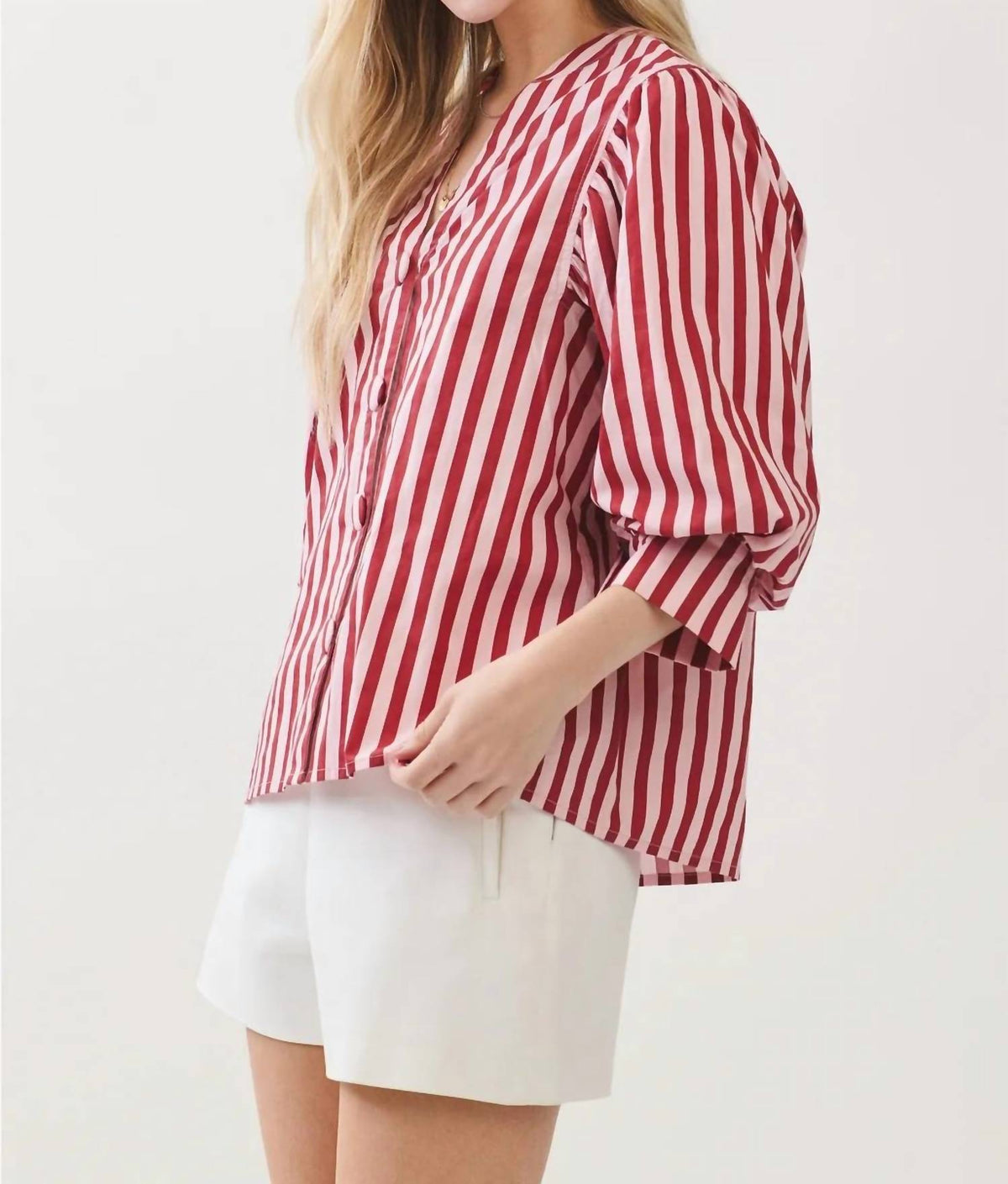 Pinch - Raspberry Stripe Top