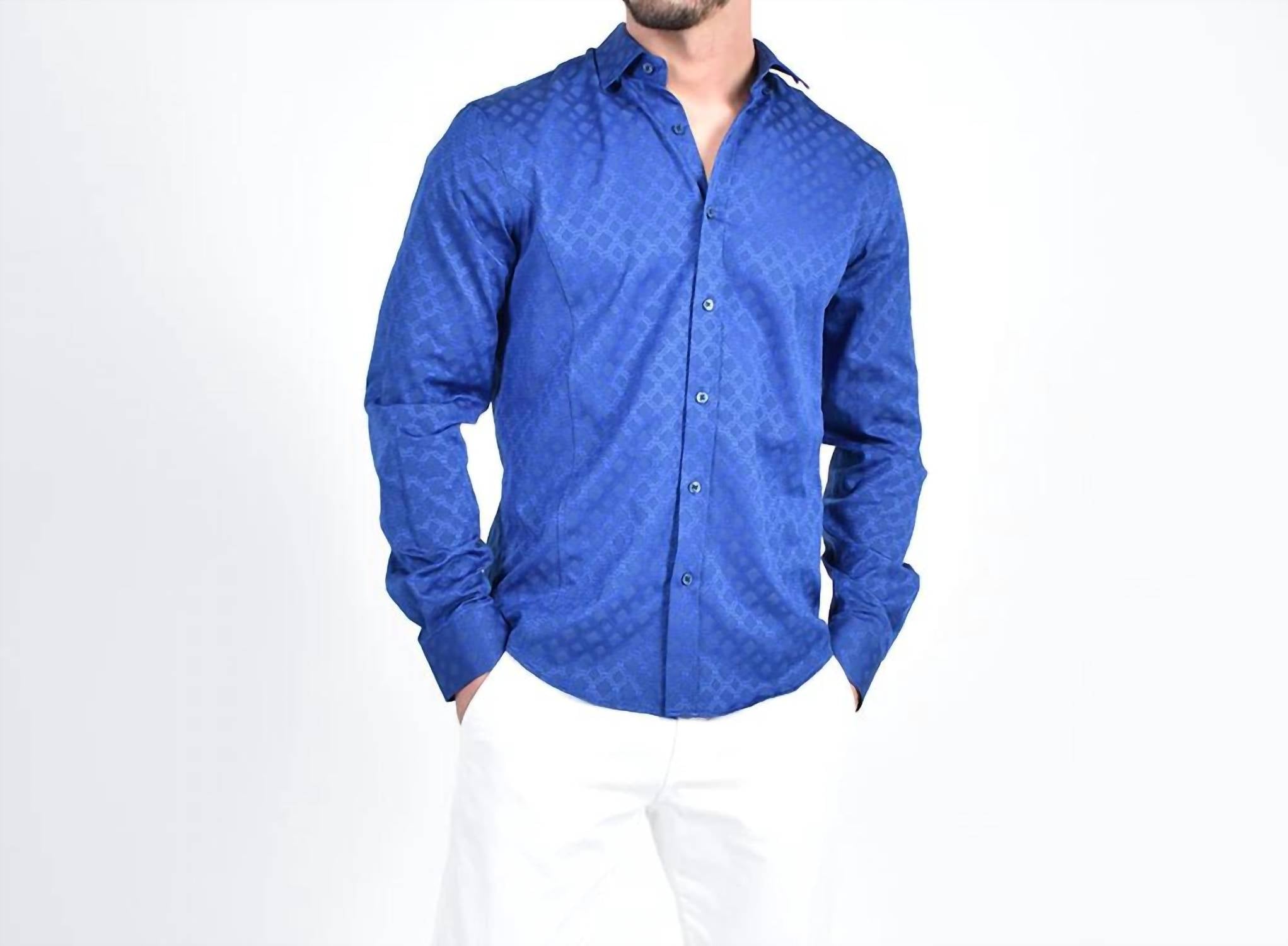 Eight X - Temple Window Jacquard Button Down Shirt