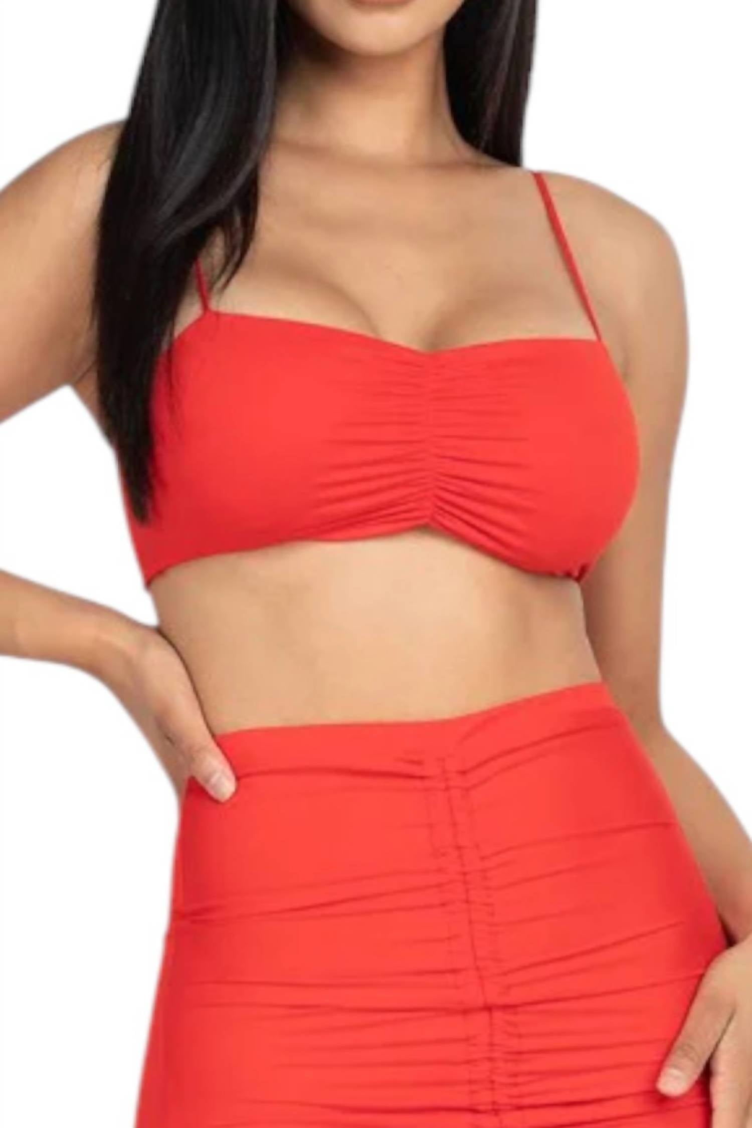 Capella - Savage Tube Top And Midi Skirt Set