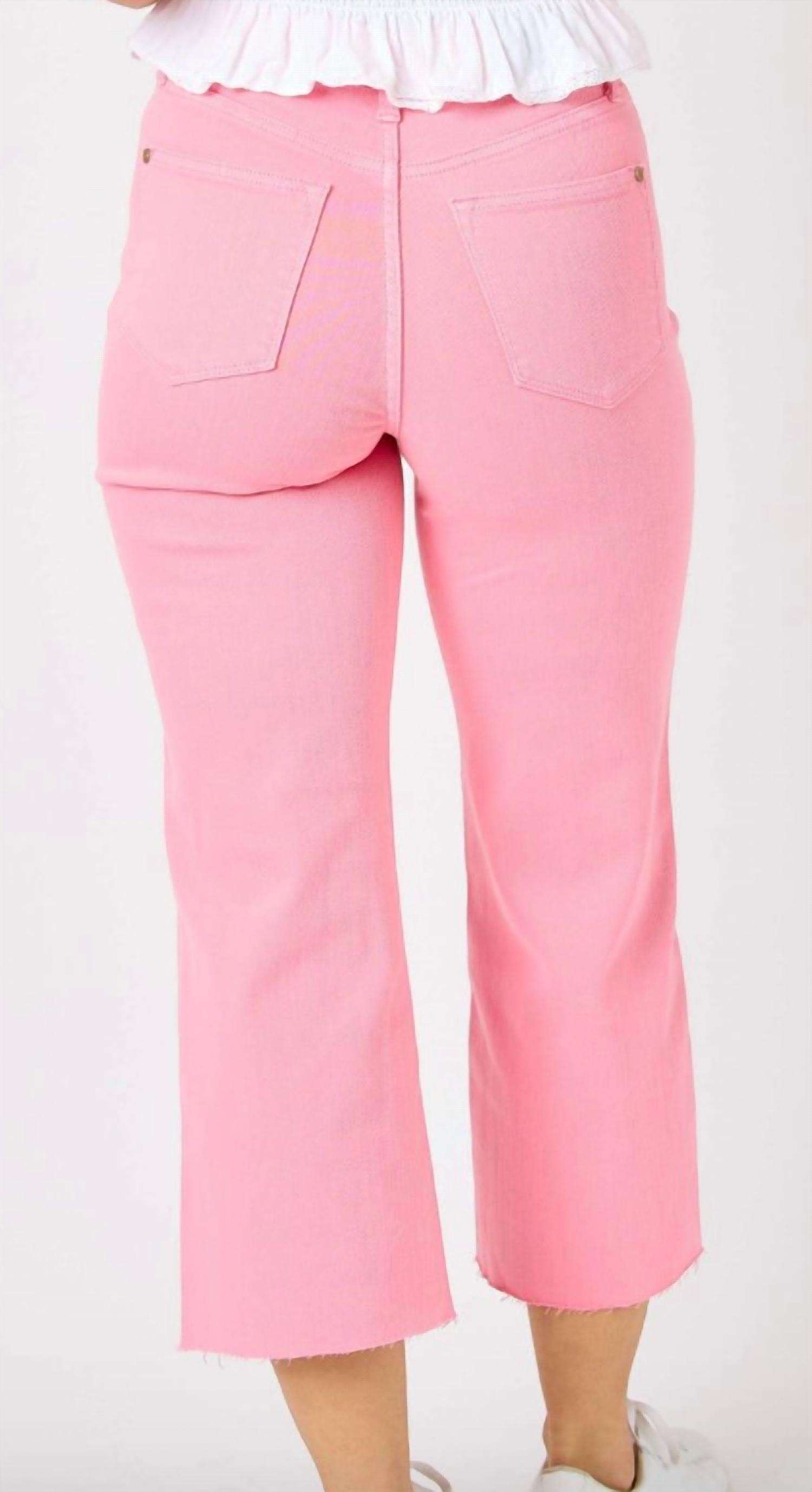 Judy Blue - Yummy Control Cropped Wide Leg Jeans