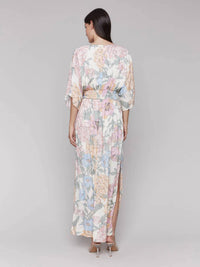 CHARLIE B Floral Dolman Maxi Dress in dahlia - women's dress - view 4