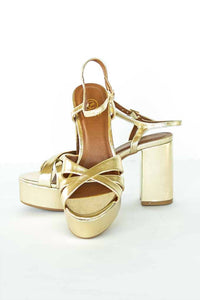 Chinese Laundry - Women's Tessa Metallic Platform Heels