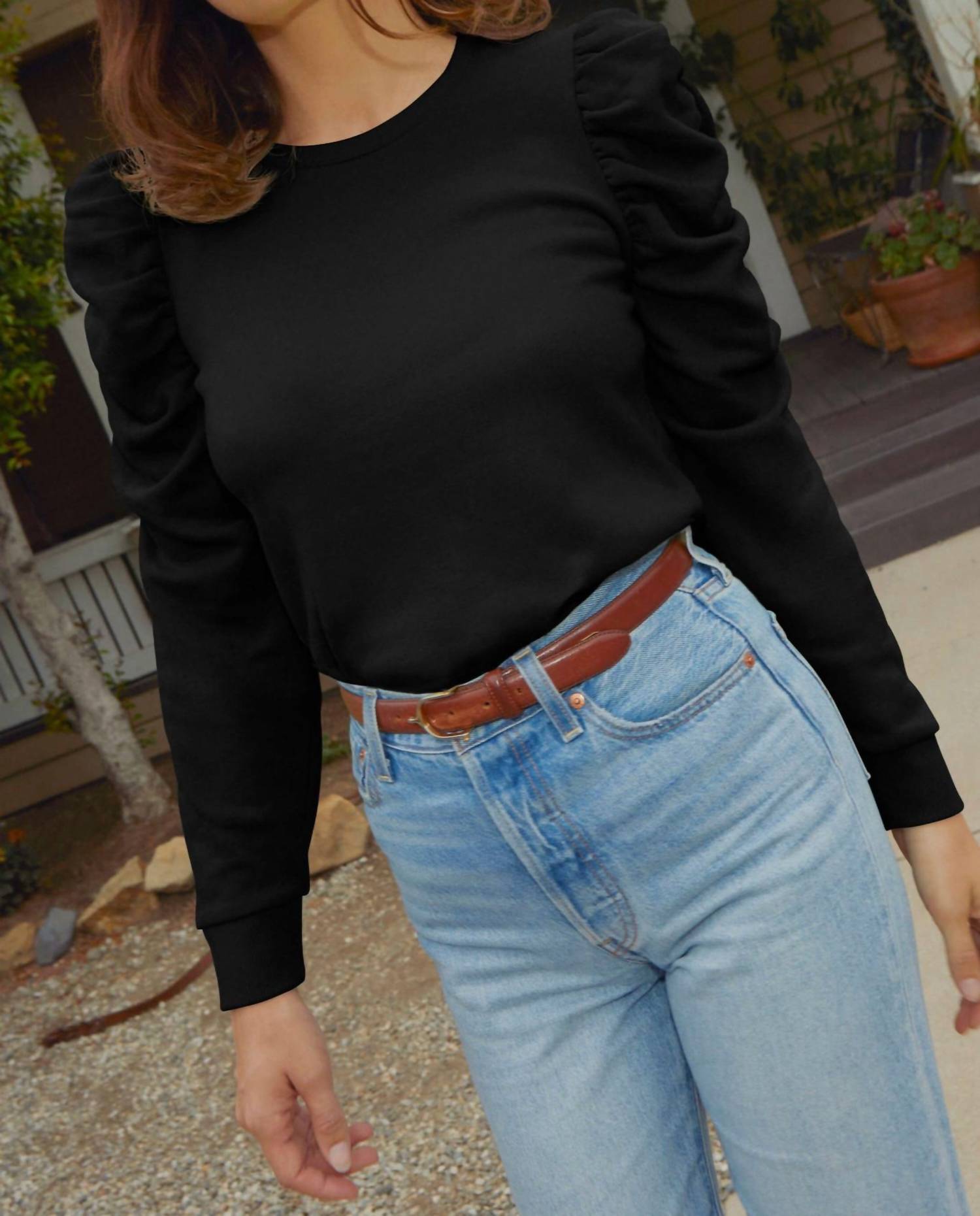 Nation Ltd - Perla Gathered Sweatshirt