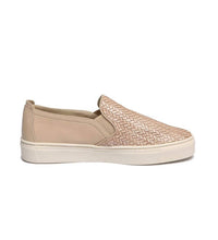 The FLEXX Women's Sneak Name Casual Sneaker in gold - women's sneaker - detail view