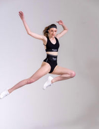 The Athletic Side Of Us - Joy 2-piece Set – Racerback Crop Top & High-waist Briefs | Logo Band