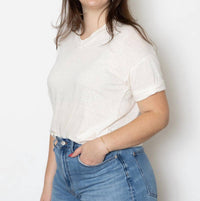 Ma'Ry'Ya - Linen V-neck Tee