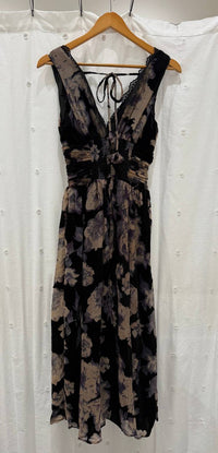 En Saison Women's Rowan Midi Dress in black - women's dress - detail view
