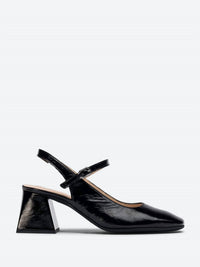 Wonders Women's Slingback Heels in black - women's heels