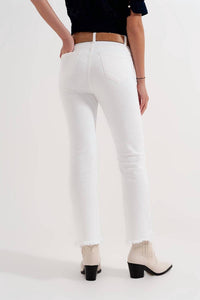 Q2 - Cameron Cropped Flare Jean With Raw Hem