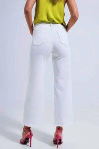 Q2 - Nora Wide Leg Stretch Denim Jeans