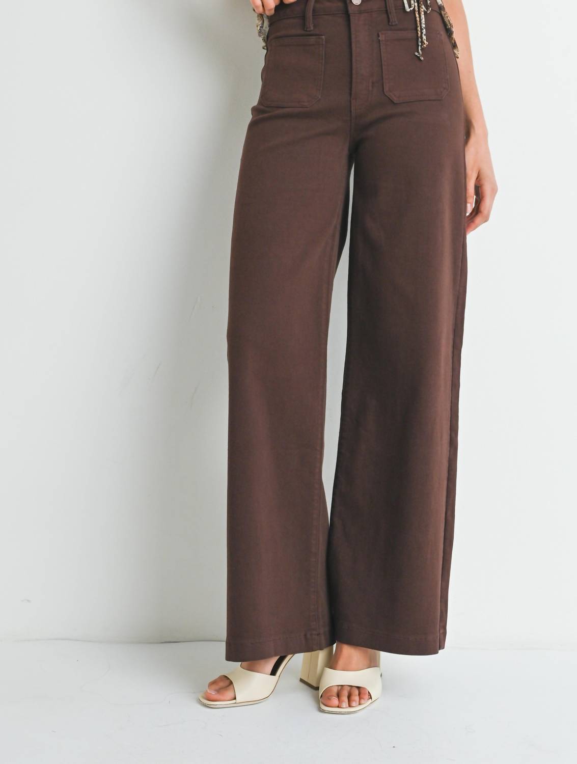 Jbd. - Mini Patch Pocket Wide Leg Jeans