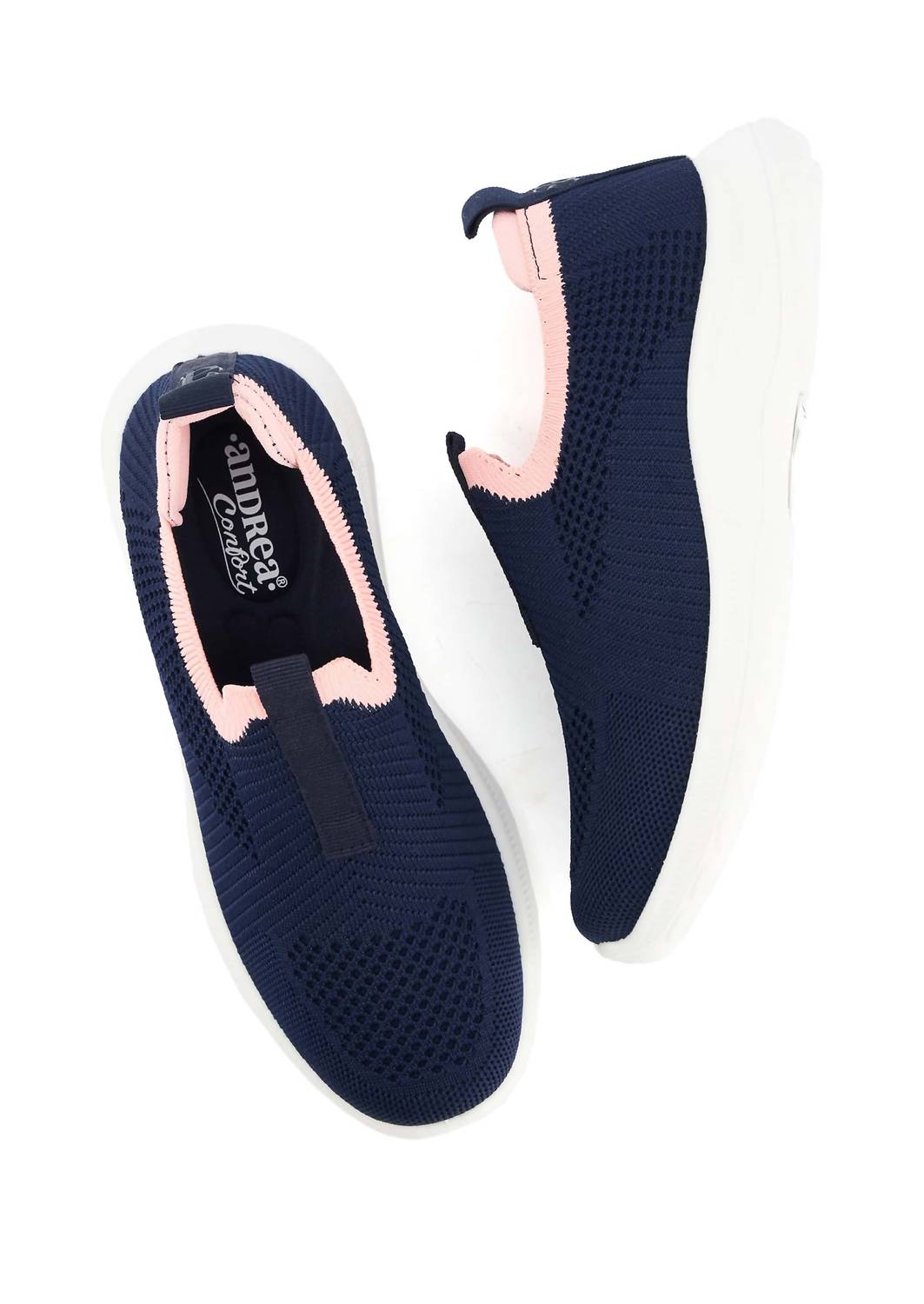 Andrea Women's Slip-on Sneakers in navy blue - women's sneaker - alternate view