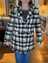 Boho Chic - Ladies Longer Checkered Coat