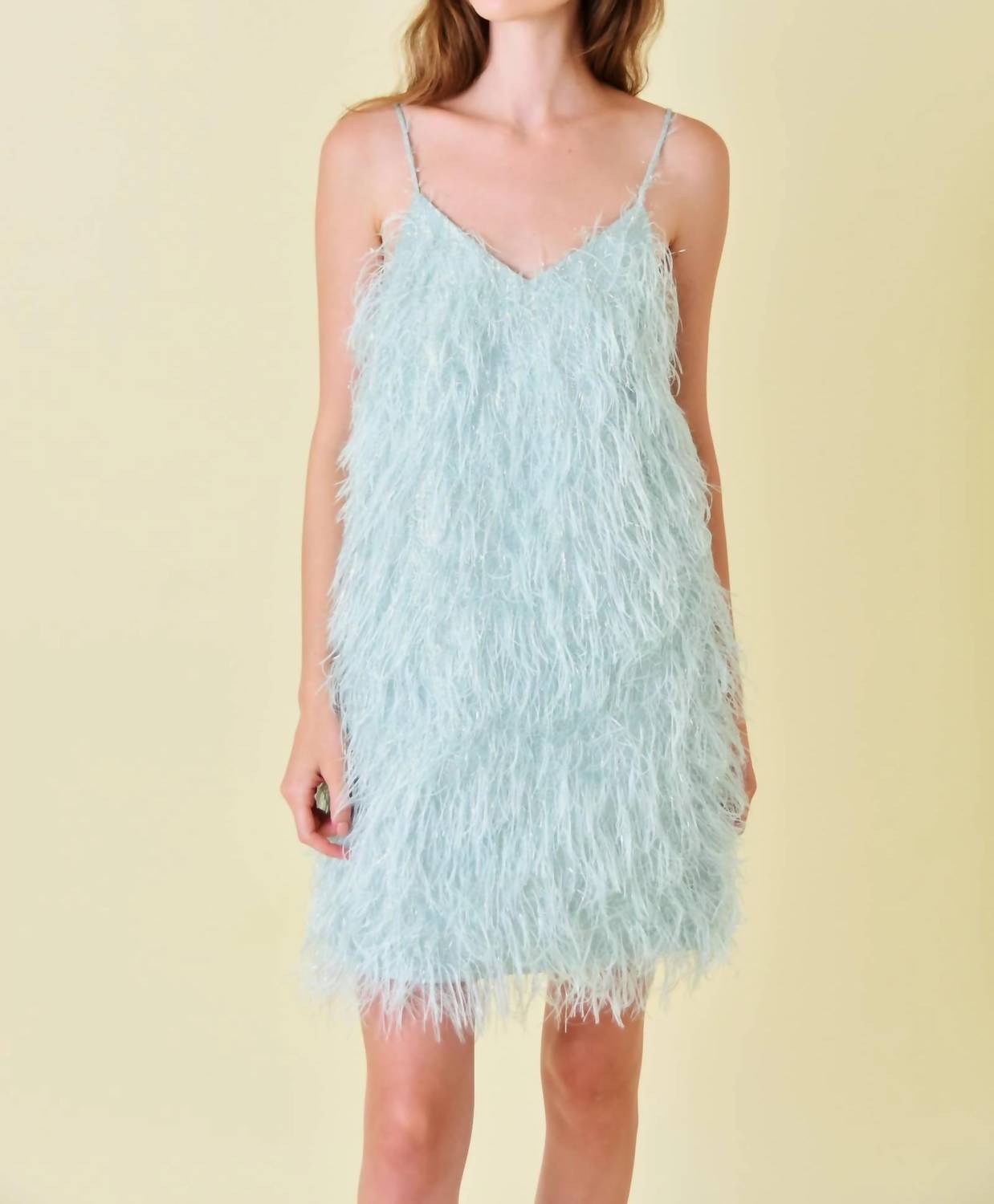Fore Collection - Women's Celeste Feather Mini Dress