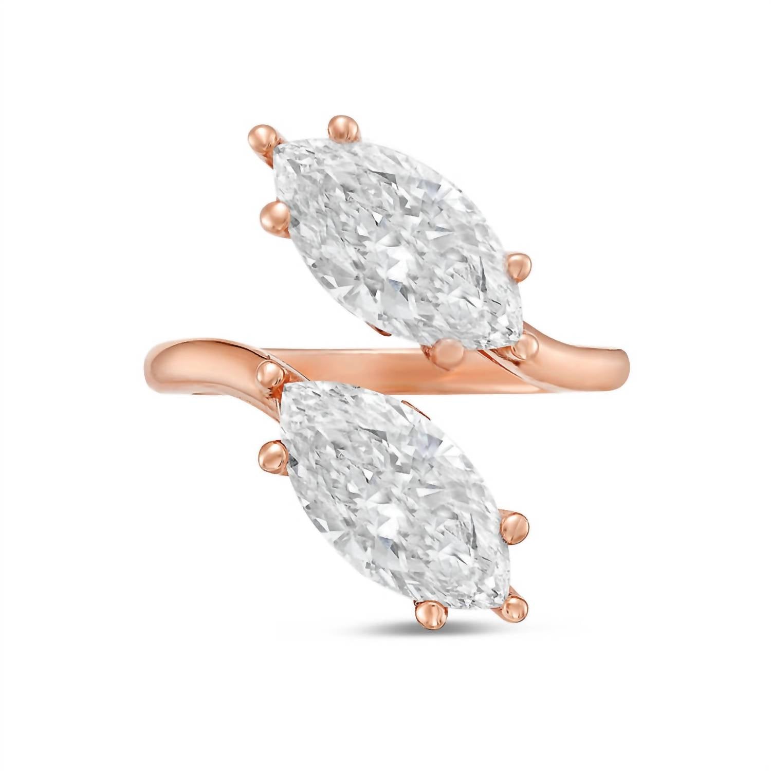 Diana M Jewels - Women's Marquise Lab-Grown Diamond Fashion Ring (10.00 Ct) - Bold