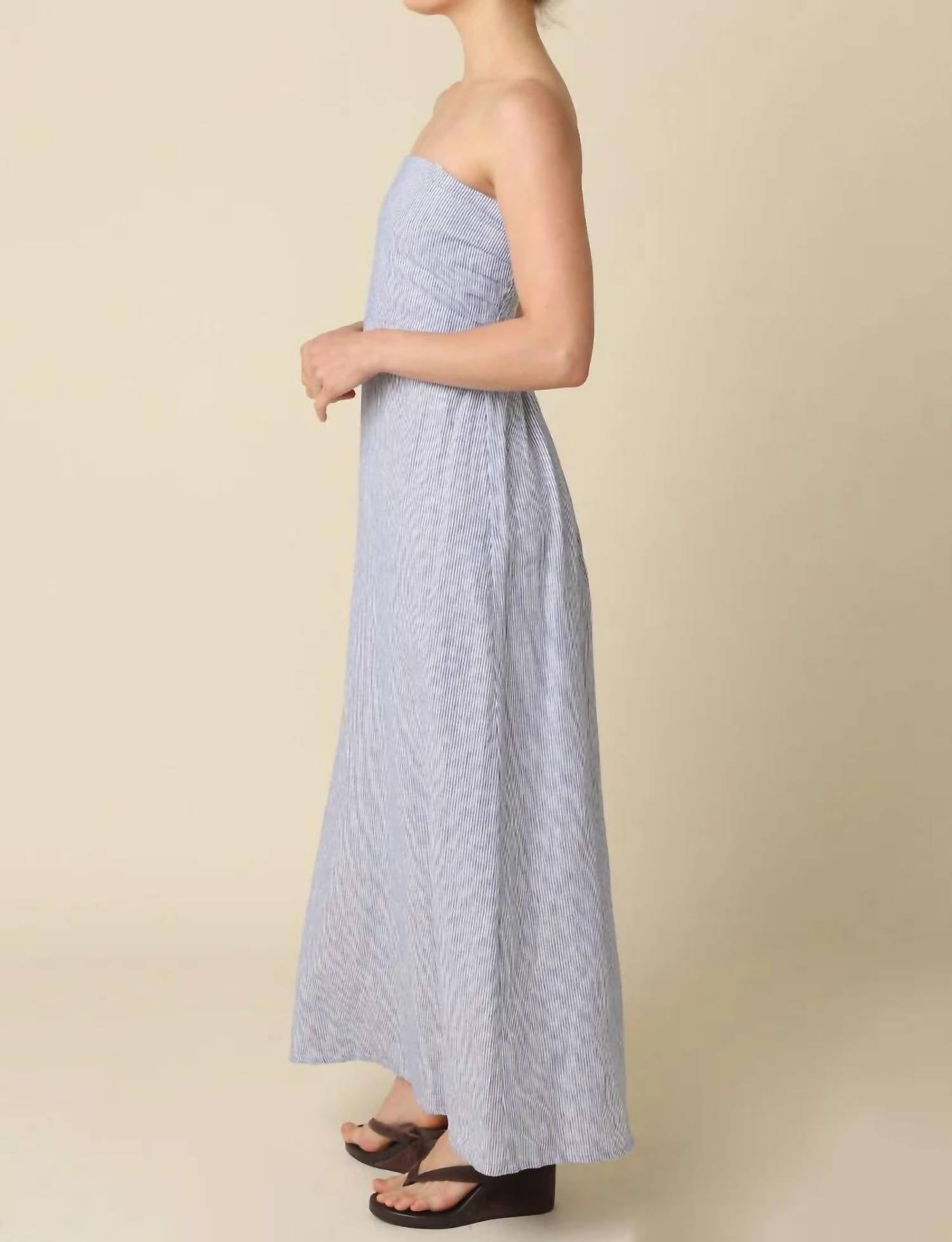 Olivaceous - Skye Striped Maxi Dress