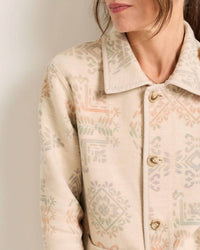 PENDLETON Reversible Chore Jacket in ecru shale laurel grove - women's jacket - view 4
