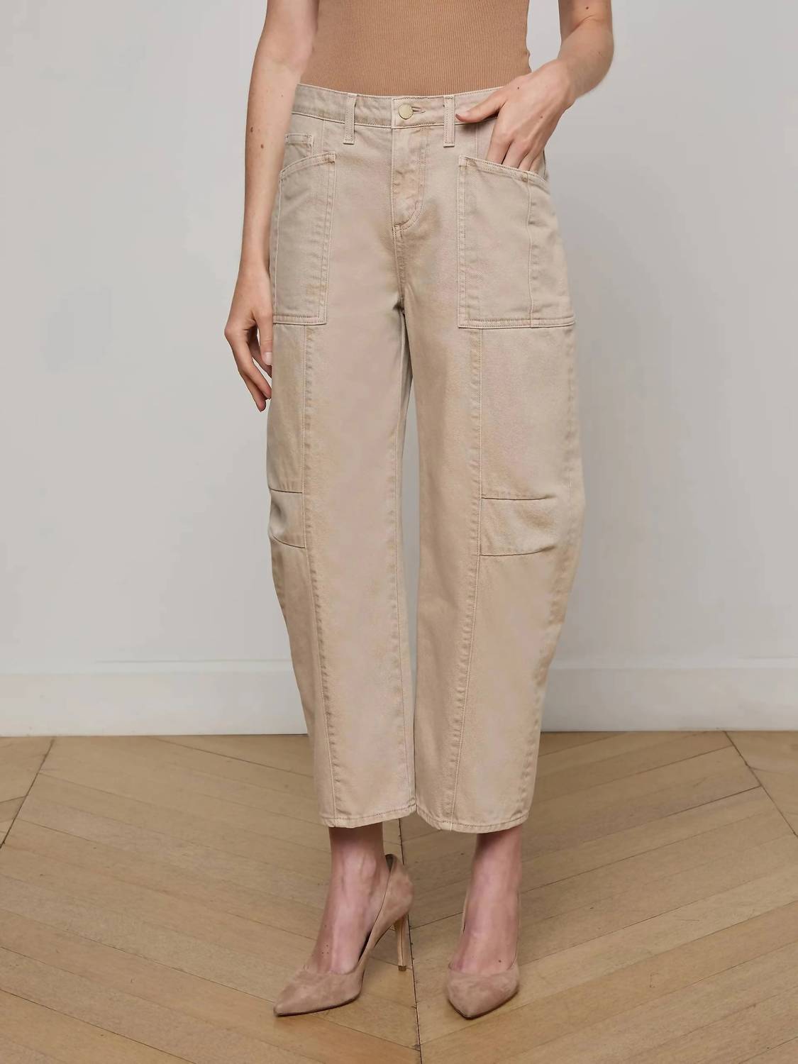 L'Agence - Cody Cropped Barrel-leg Jeans