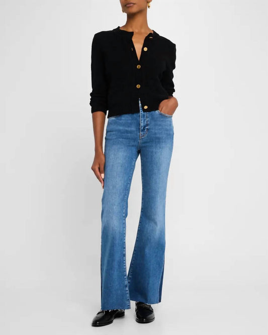 Frame - Le Easy Flare Raw Fray Outseam Insert Jeans