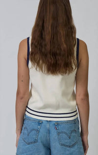 Central Park West - Allie Sleeveless Collared Zip Up Top