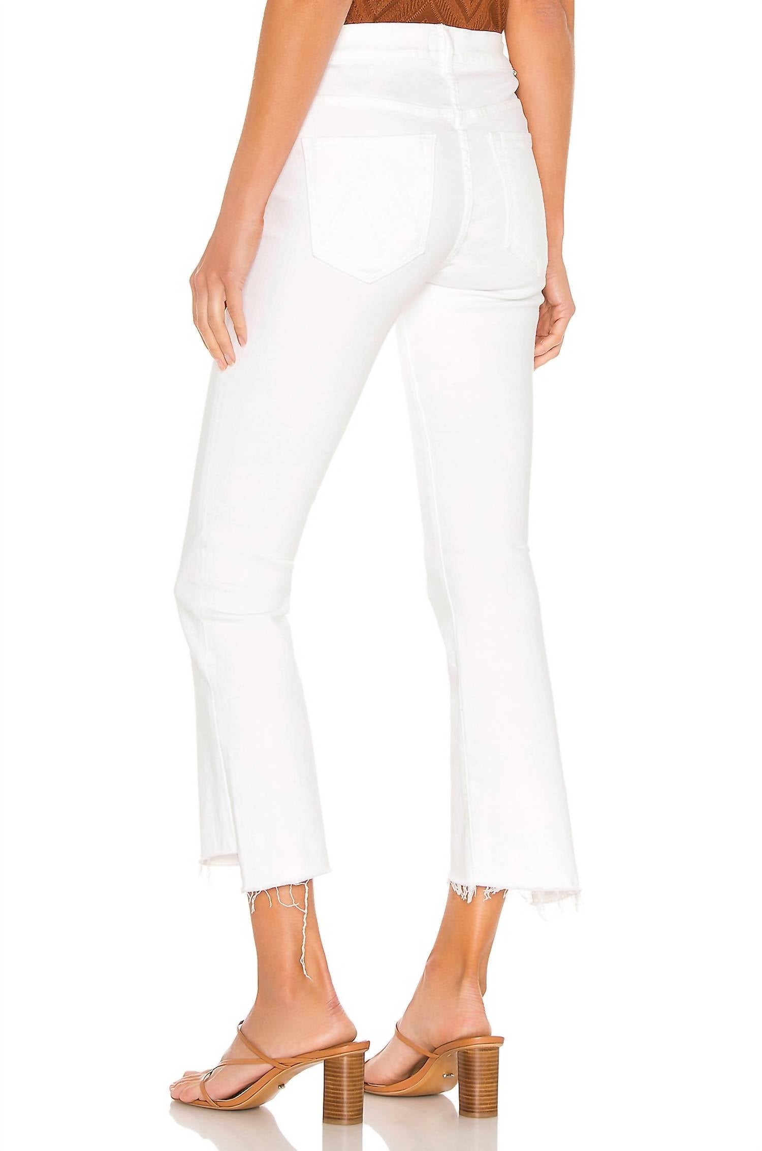 Mother - Insider Crop Step Fray Jean