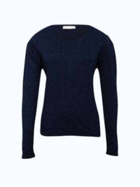 Maison Hotel Women's Elodie T-shirt in navy - women's long sleeve top
