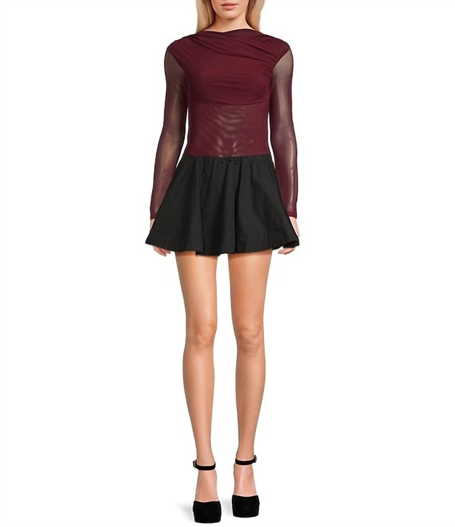 Nia - Aria Mesh Long Sleeve Top