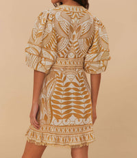 Farm Rio - Lace Nature Mini Dress