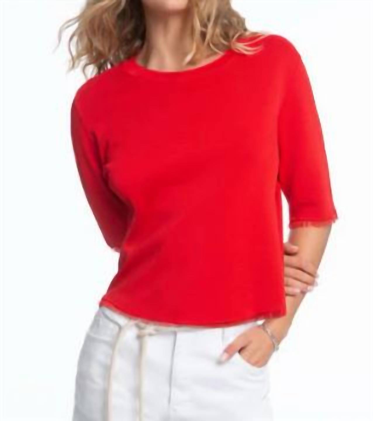 Elliott Lauren - In The Fray Fringe Detail Sweater