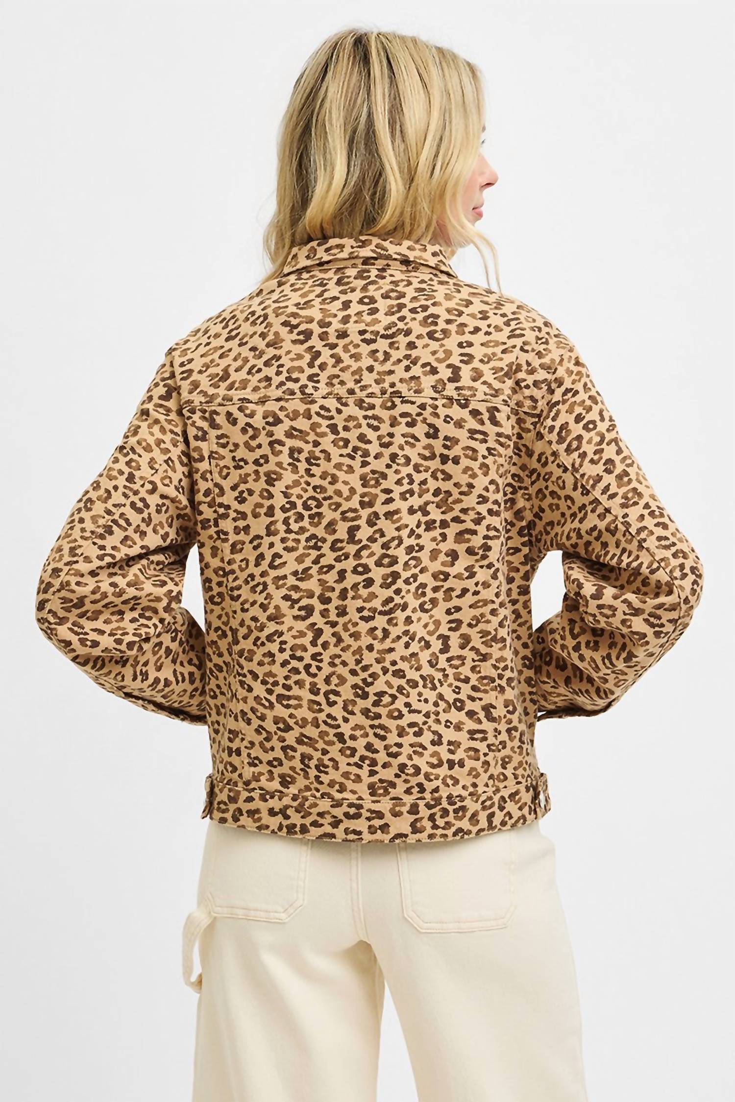 Risen - Leopard Button Down Jacket