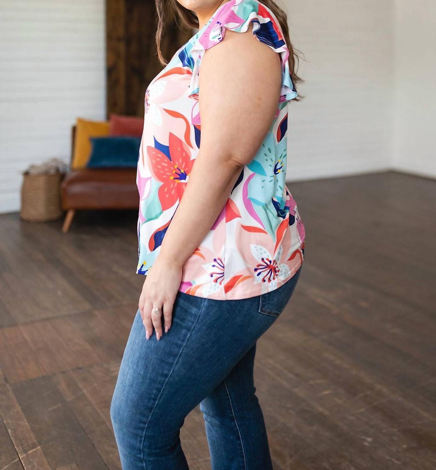 Haptics - Impossible to Ignore Floral Blouse