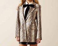 ARIAT Snakeskin Blazer in brown python - women's jacket