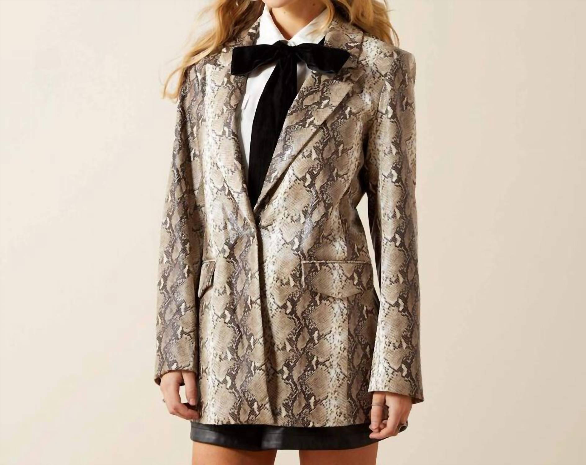 ARIAT Snakeskin Blazer in brown python - women's jacket