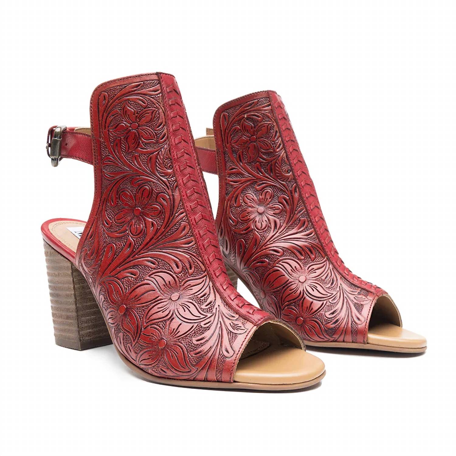Bohera - Women's Callandra High Front Hand-tooled Sandals