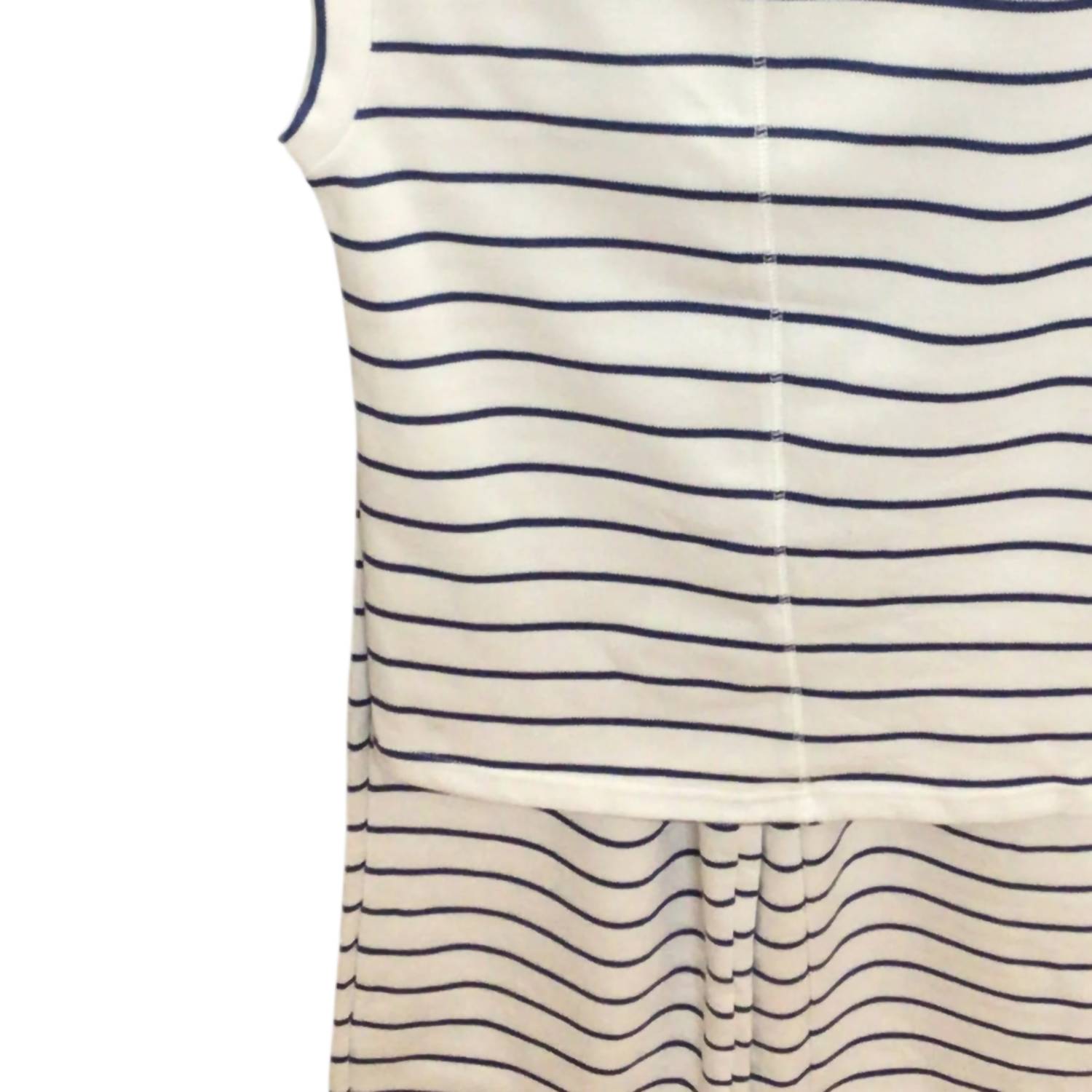 Pretty Bash - Women's Stripe Sleeveless Top And Pants Set
